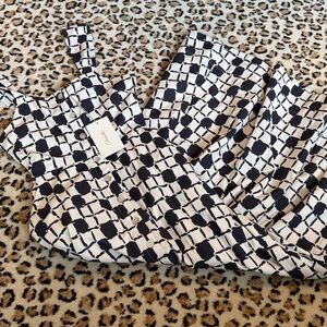 Cleobella Black and White Checkered Dress